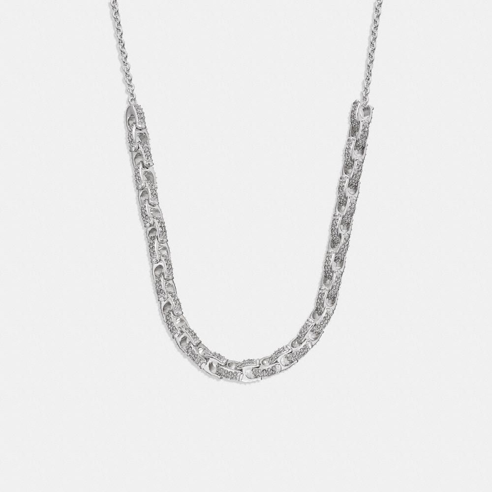 Pavé Signature Chain Necklace