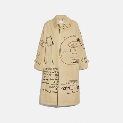 Coach X Jean Michel Basquiat Trench Coat