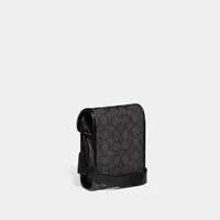 Charter North/South Crossbody With Hybrid Pouch In Signature Jacquard