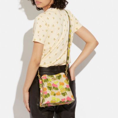 Willow Bucket Bag With Floral Print