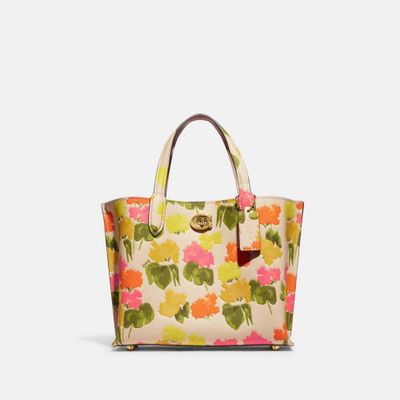 Willow Tote 24 With Floral Print