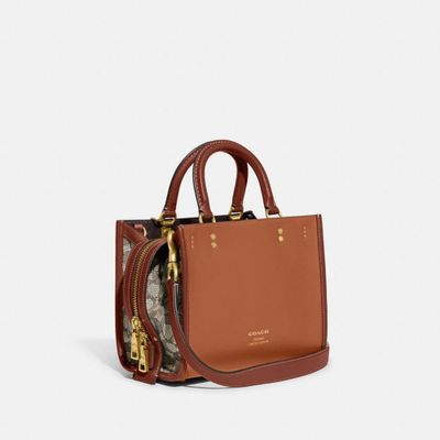 Coachies Rogue 25 In Signature Textile Jacquard With Dreamie