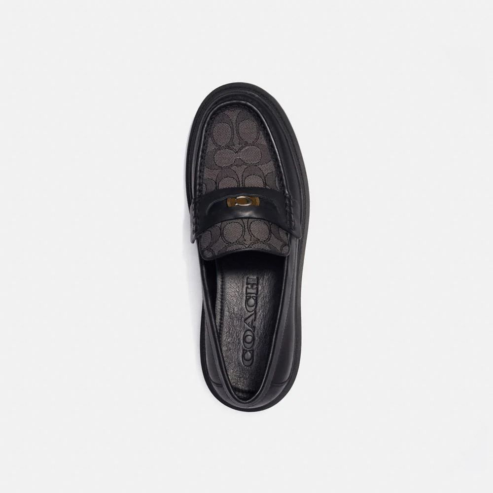 Loafer With Signature Jacquard And Coin