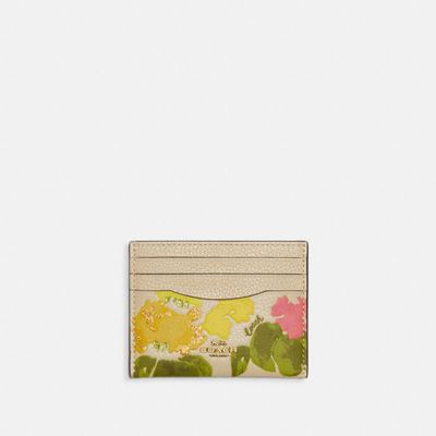 Card Case With Floral Print