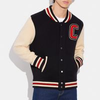 Varsity Cardigan Recycled Wool And Polyester