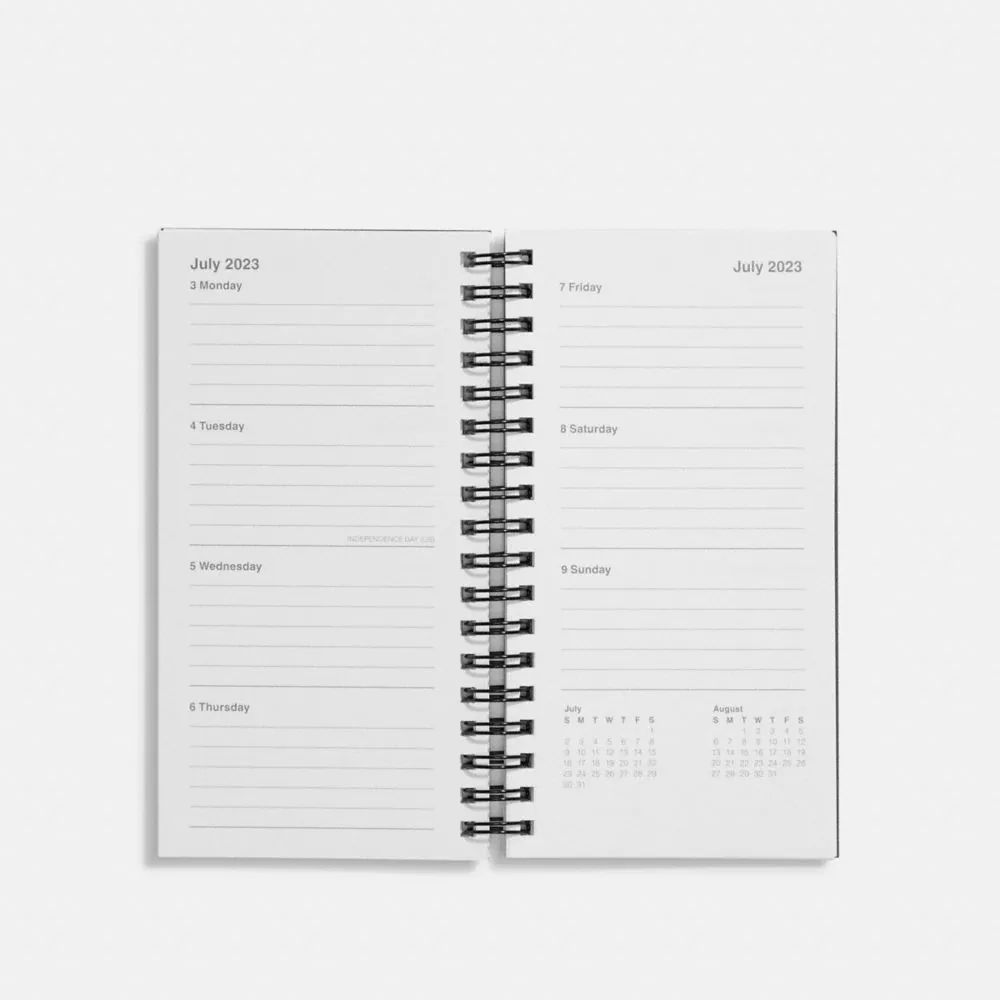 2022  2023 4 X7 Spiral Diary Book