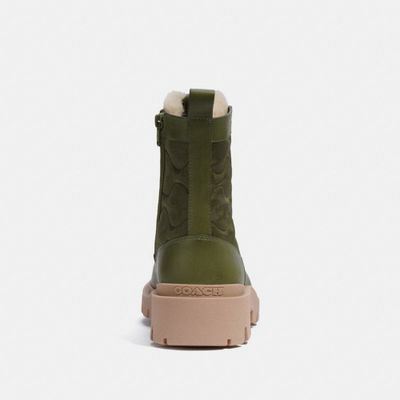 Citysole Lace Up Boot With Shearling And Recycled Polyester