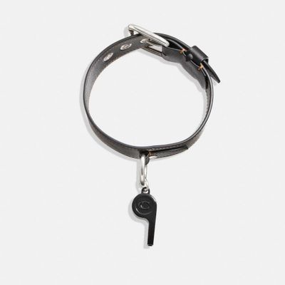 Whistle Leather Choker Necklace