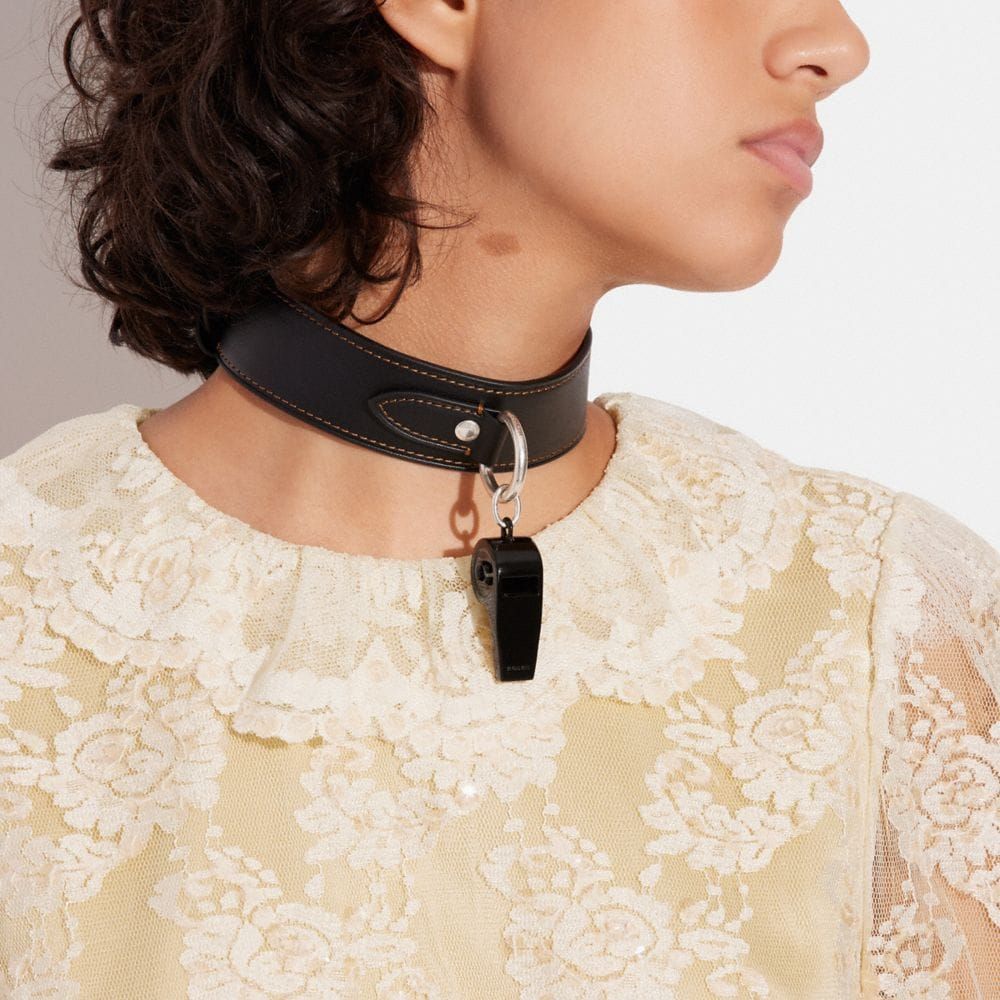 Leather Choker Necklace Women'S Short Leather Rope Neckband Black For Teens  Girl | eBay