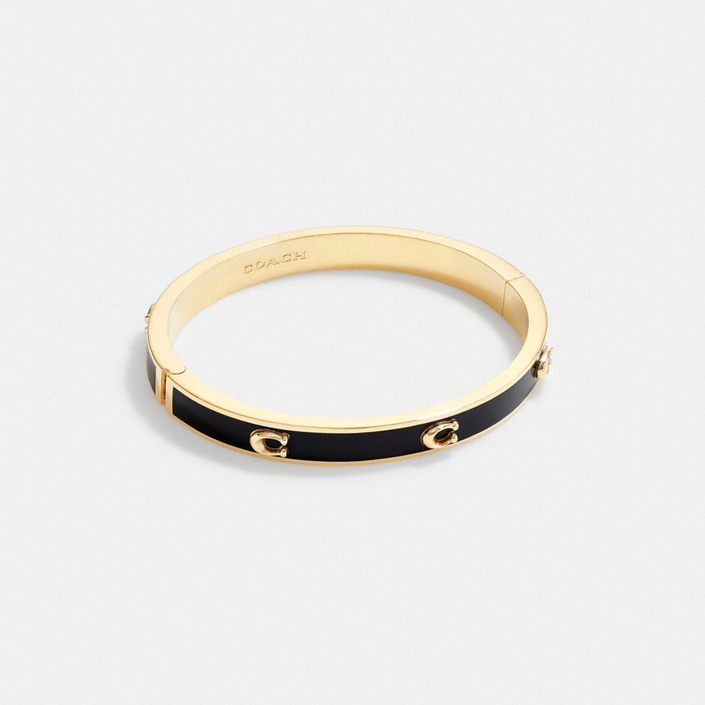 Pegged Signature Hinged Bangle