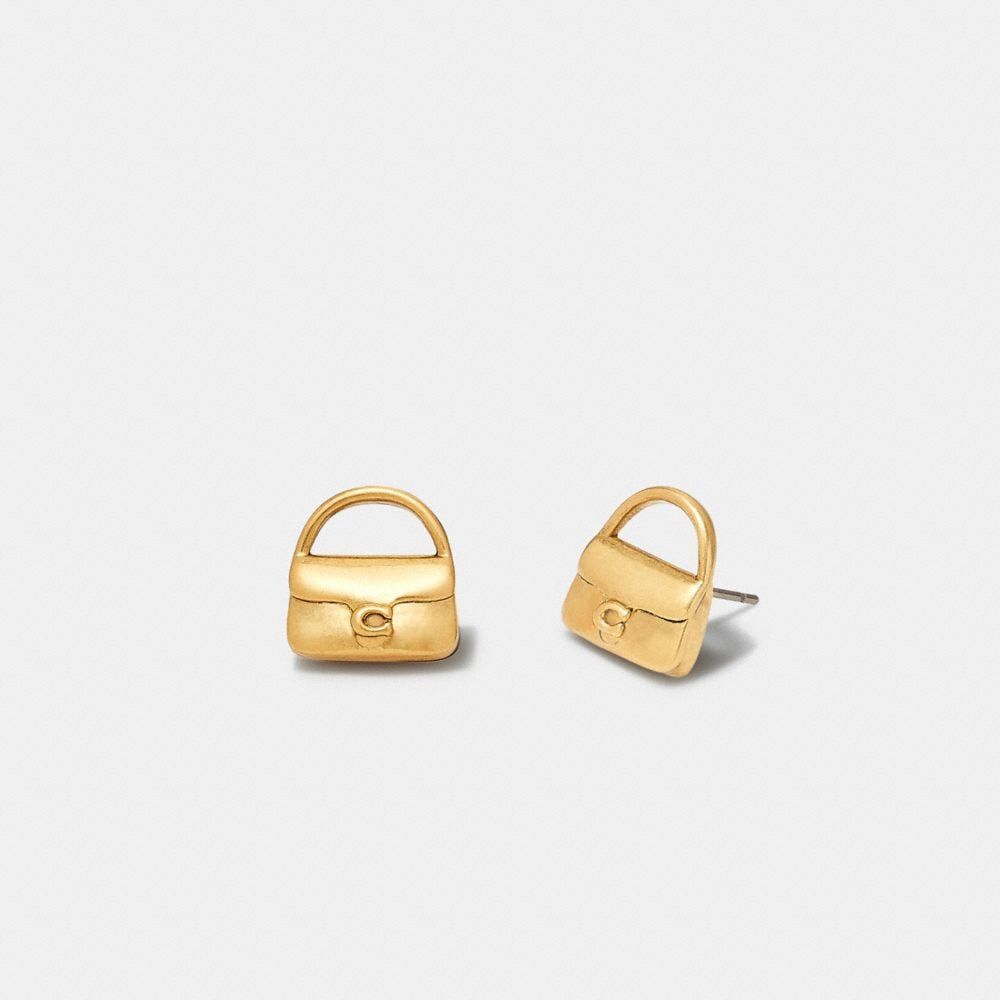 Mini Handbag Charm Stud Earrings