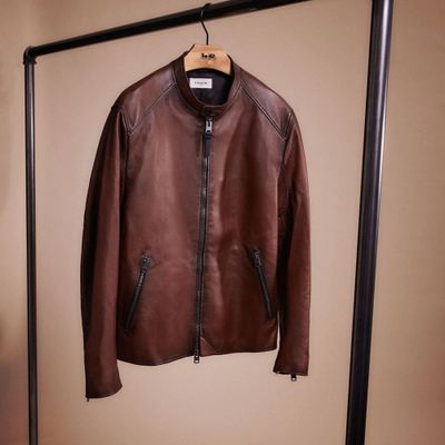 Restored Leather Racer Jacket