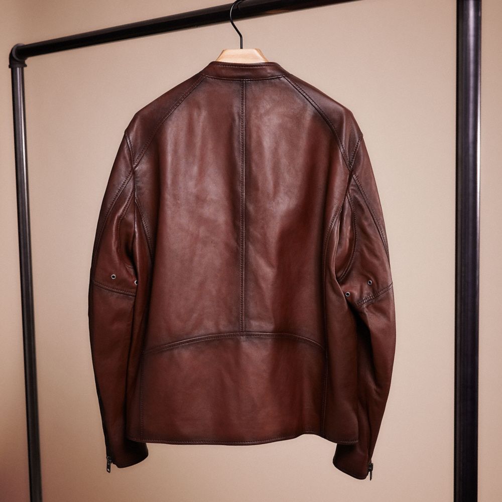 Restored Leather Racer Jacket