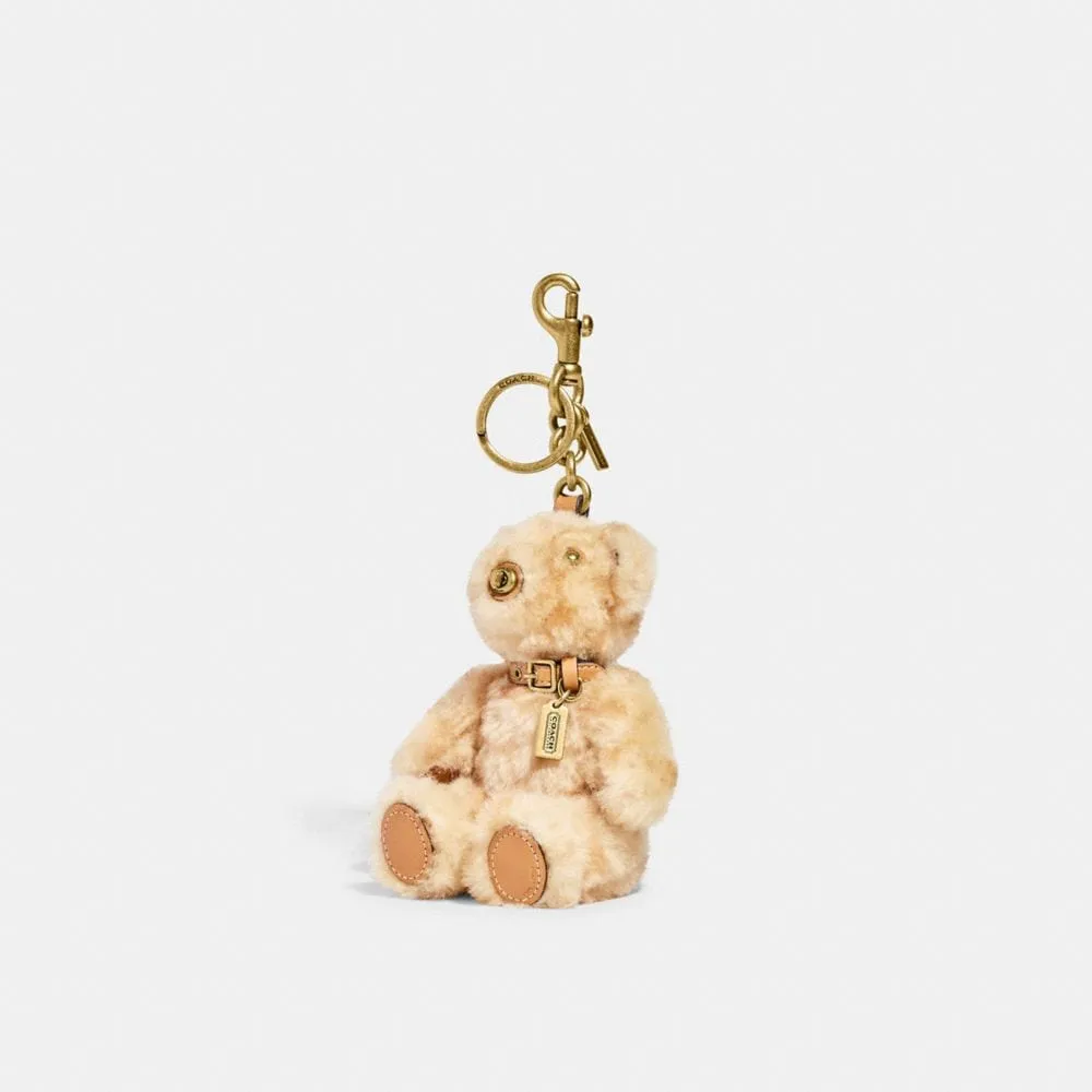 Coach, Accessories, Nwt Coach Bear Bag Charm In Signature Canvas 77676 48