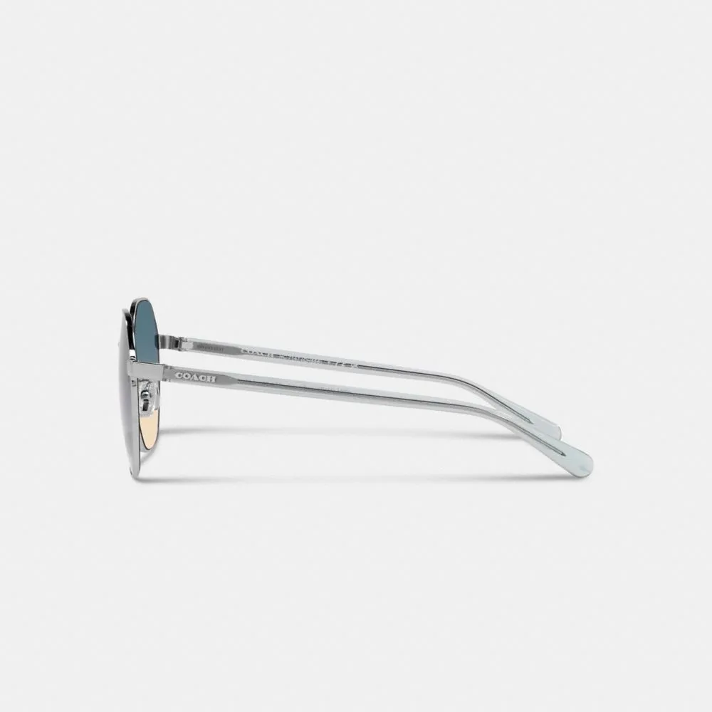 Metal Hexagon Sunglasses