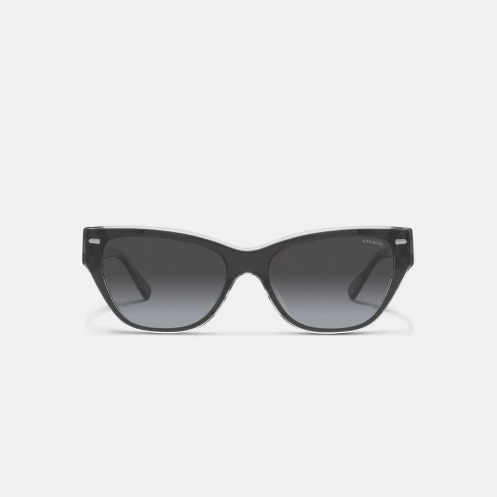 Beveled Signature Square Cat Eye Sunglasses