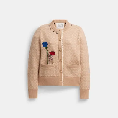 Coach X Observed By Us Signature Knit Set Cardigan