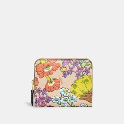 Billfold Wallet With Floral Print