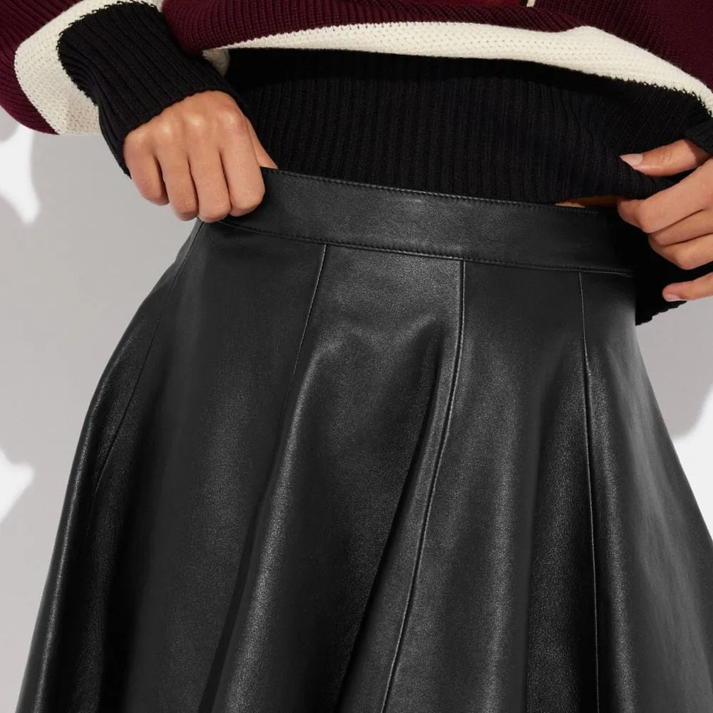 Leather Cheerleader Skirt