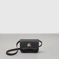 Wavy Wallet With Crossbody Strap Coachtopia Leather