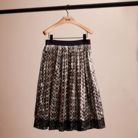 Restored Metallic Pleated Skirt
