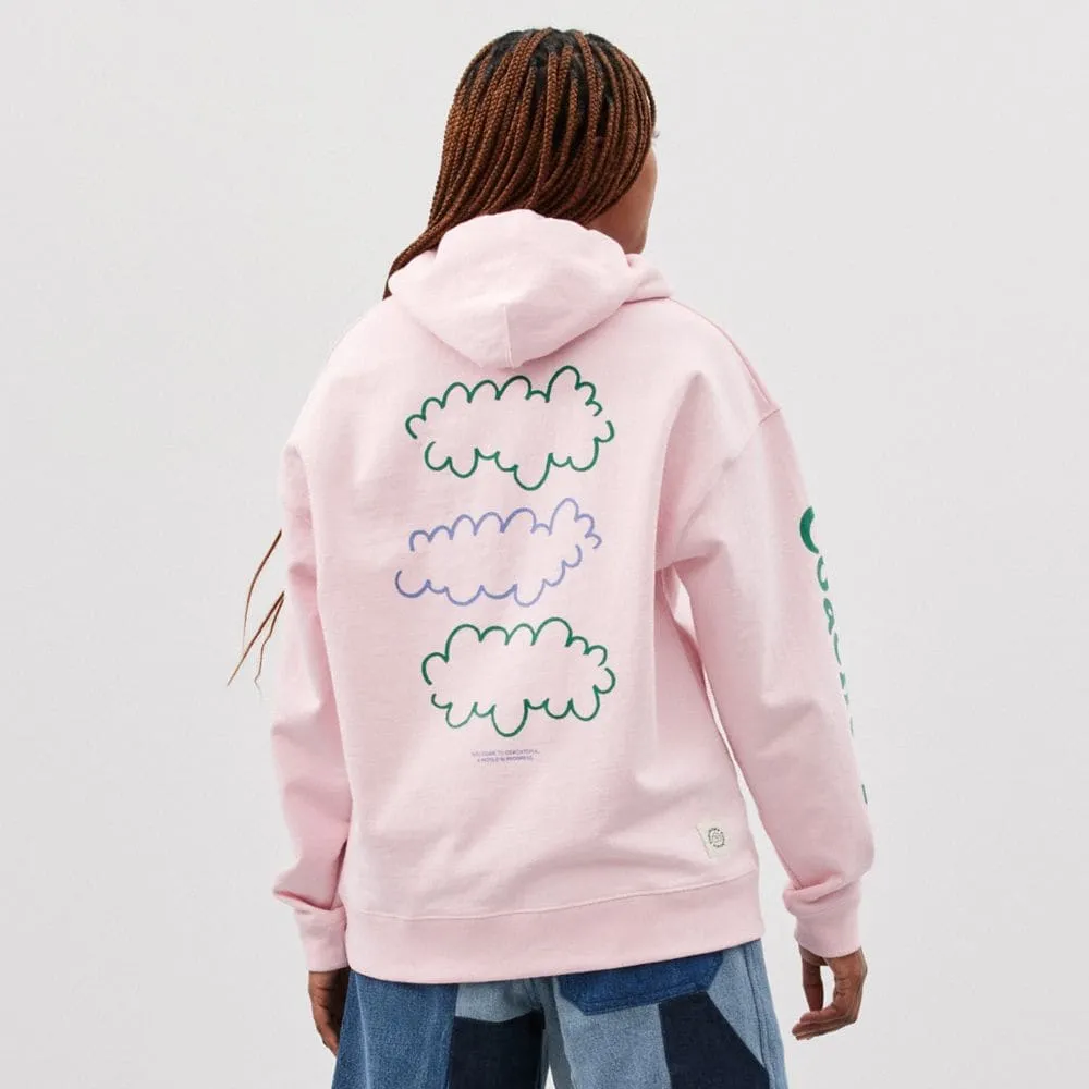 Hoodie 95%+ Recycled Cotton: 3 Clouds