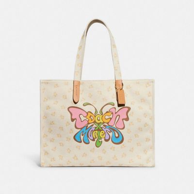 Coach X Lil Nas Butterfly Canvas Tote Bag