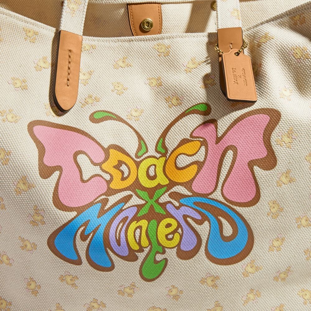 Coach X Lil Nas Butterfly Canvas Tote Bag