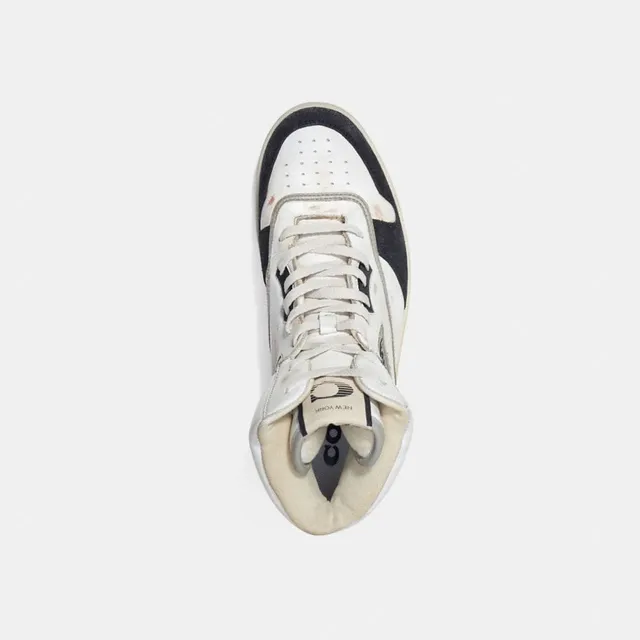 COACH®  Distressed High Top Sneaker