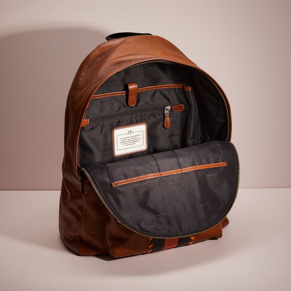 Upcrafted Campus Backpack With Varsity Stripe