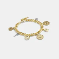 Signature Coin Charm Bracelet