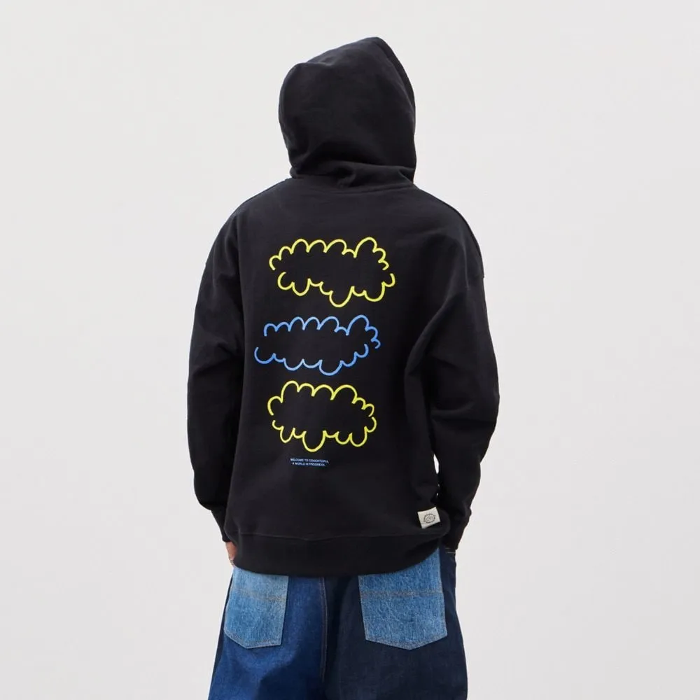Hoodie 95% Recycled Cotton: 3 Clouds