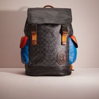 Restored Rivington Backpack In Colorblock Signature Canvas With Coach Patch