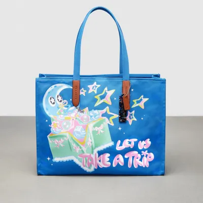 Tote In 100% Recycled Canvas: Let Us Take A Trip