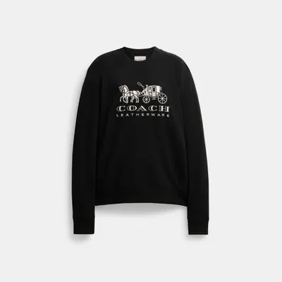 Horse And Carriage Crewneck Sweatshirt