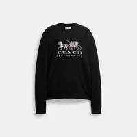 Horse And Carriage Crewneck Sweatshirt