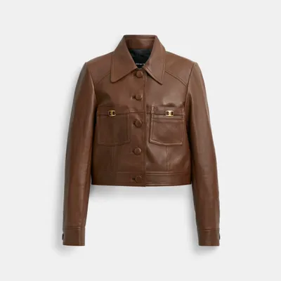 Shrunken Leather Jacket