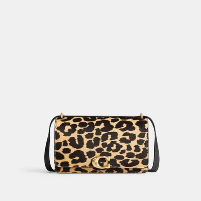 Bandit Shoulder Bag In Haircalf With Leopard Print