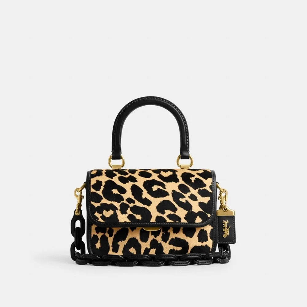 Rogue Top Handle In Haircalf With Leopard Print