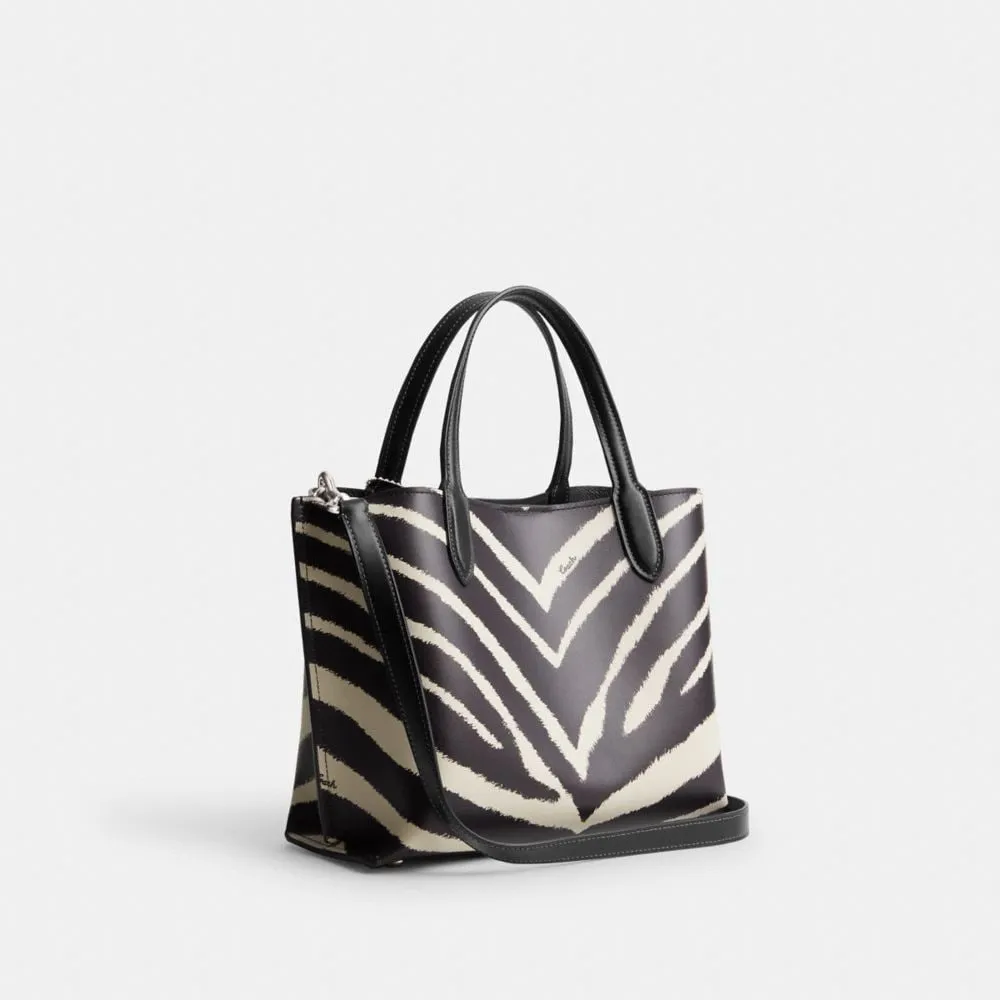 Willow Tote 24 With Zebra Print