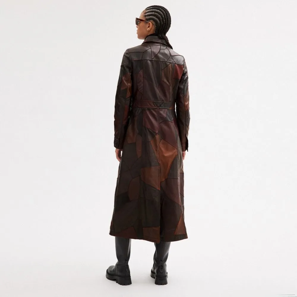 Long Upcrafted Leather Trench