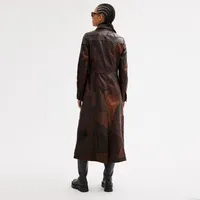 Long Upcrafted Leather Trench