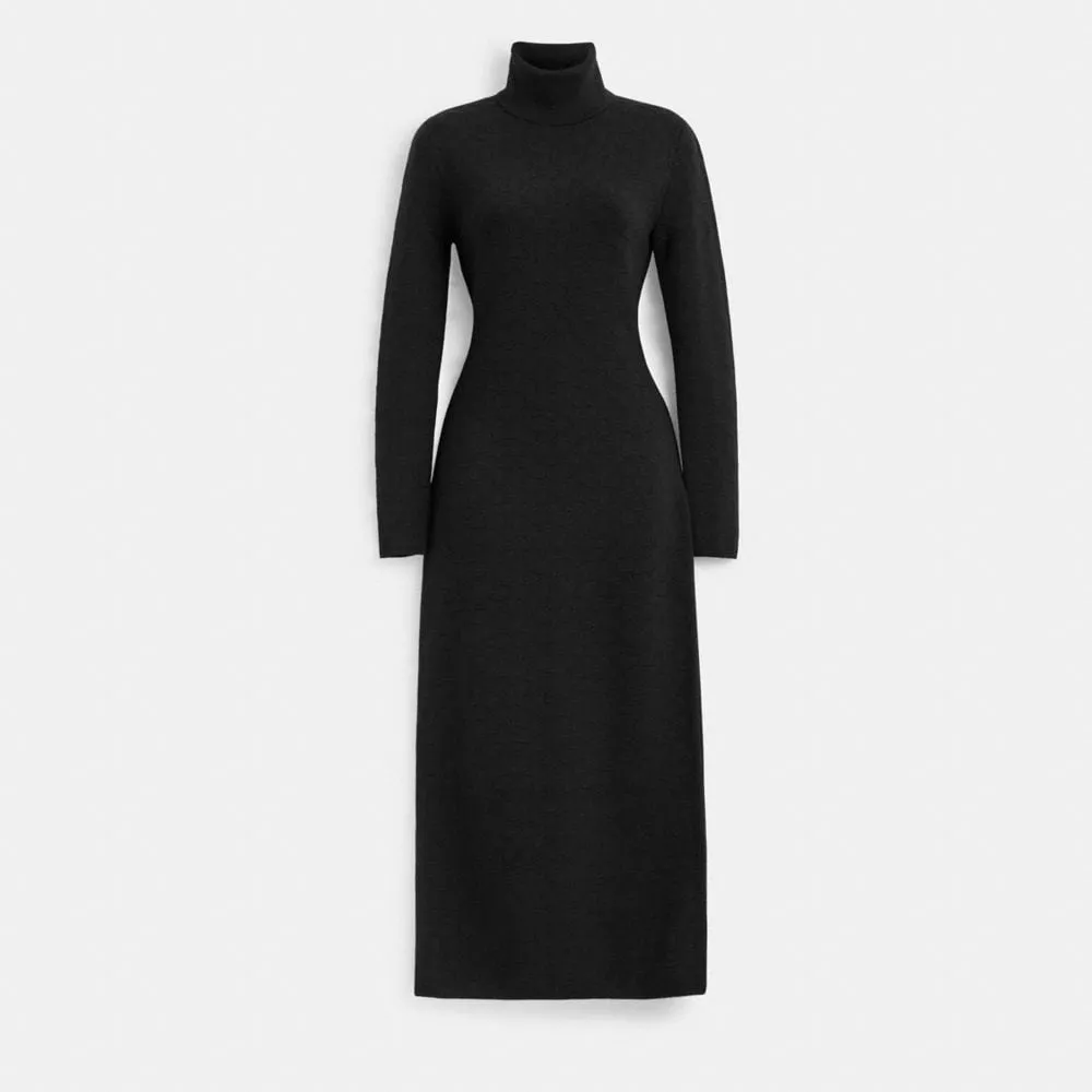 Signature Knit Turtleneck Dress