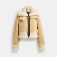 All Over Shearling Shrunken Aviator