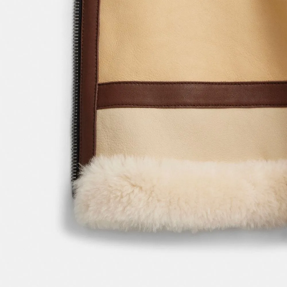 All Over Shearling Shrunken Aviator