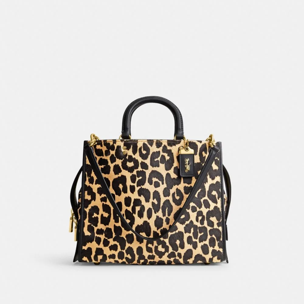 Cargo Tote With Leopard Print
