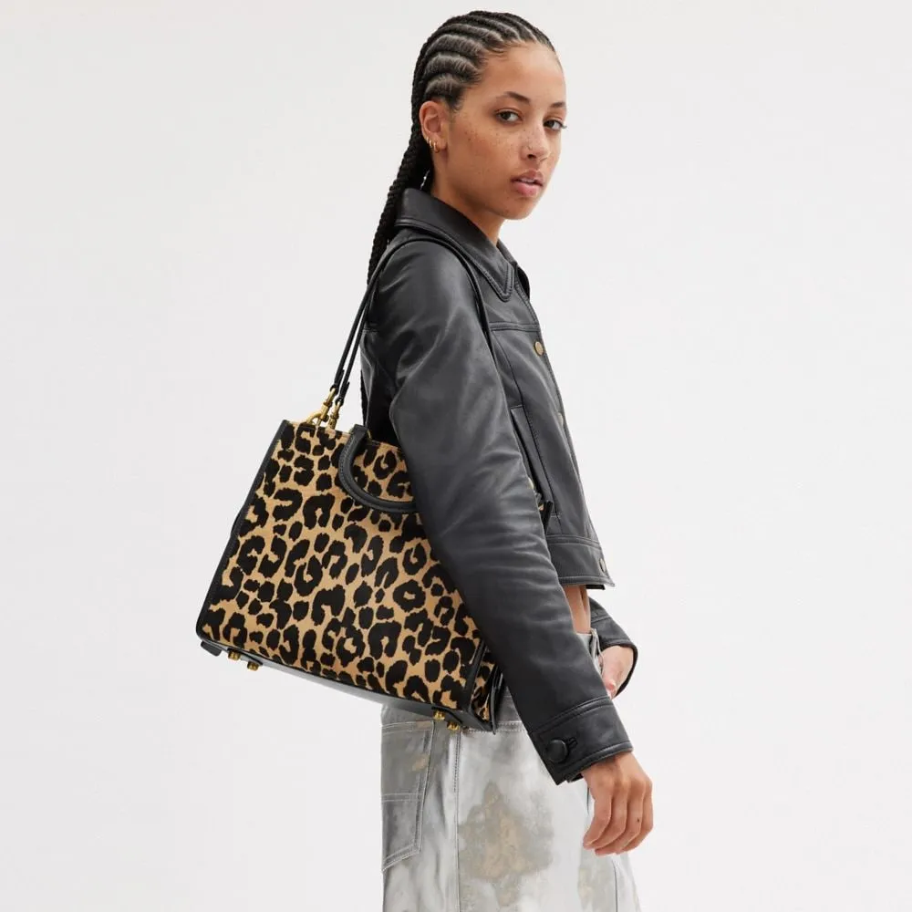 Bandit Crossbody In Haircalf With Leopard Print