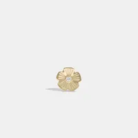 14 K Gold Tea Rose Single Stud Earring