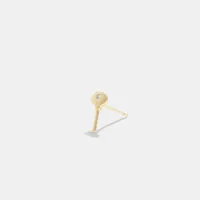 14 K Gold Key Single Stud Earring