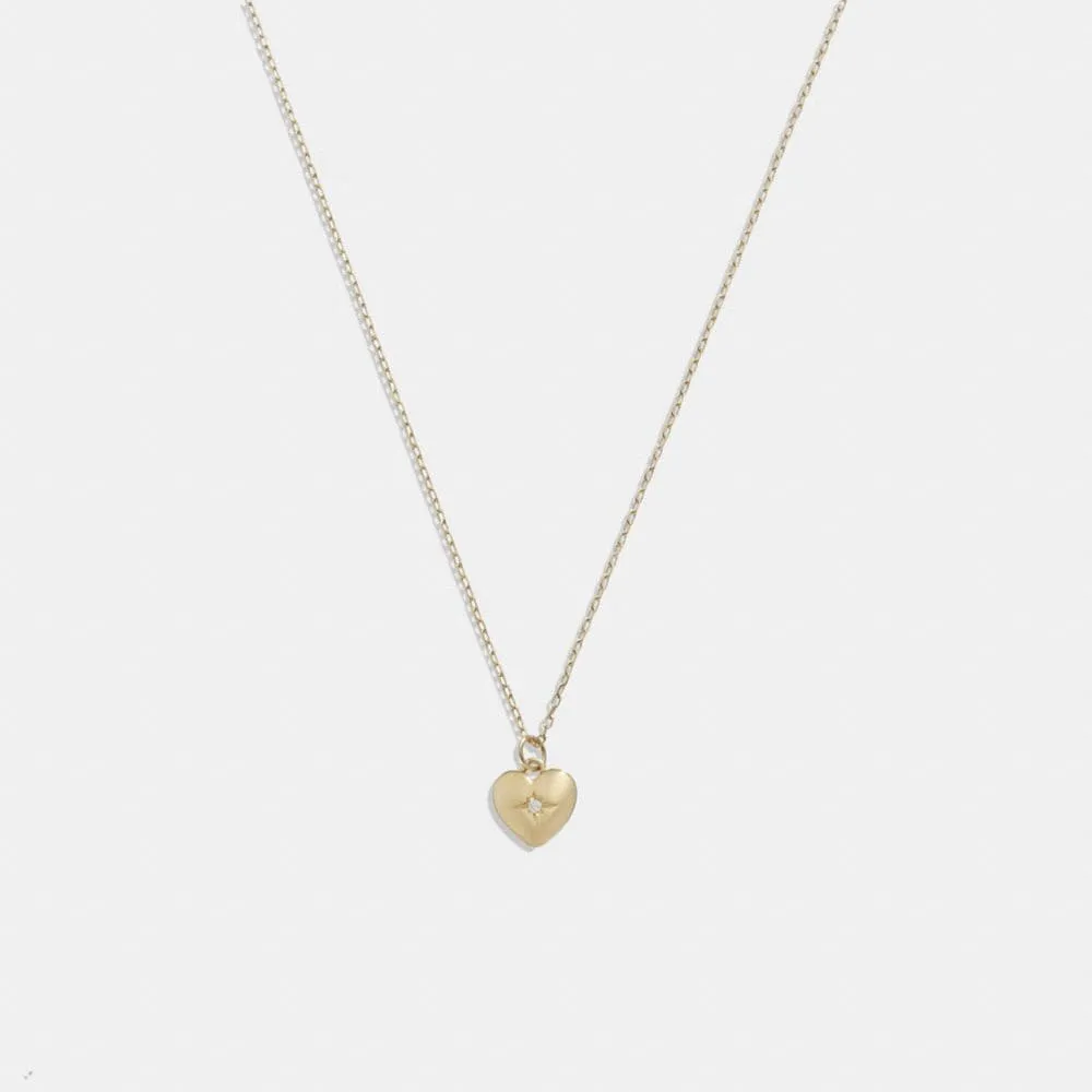 14 K Gold Heart Pendant Necklace
